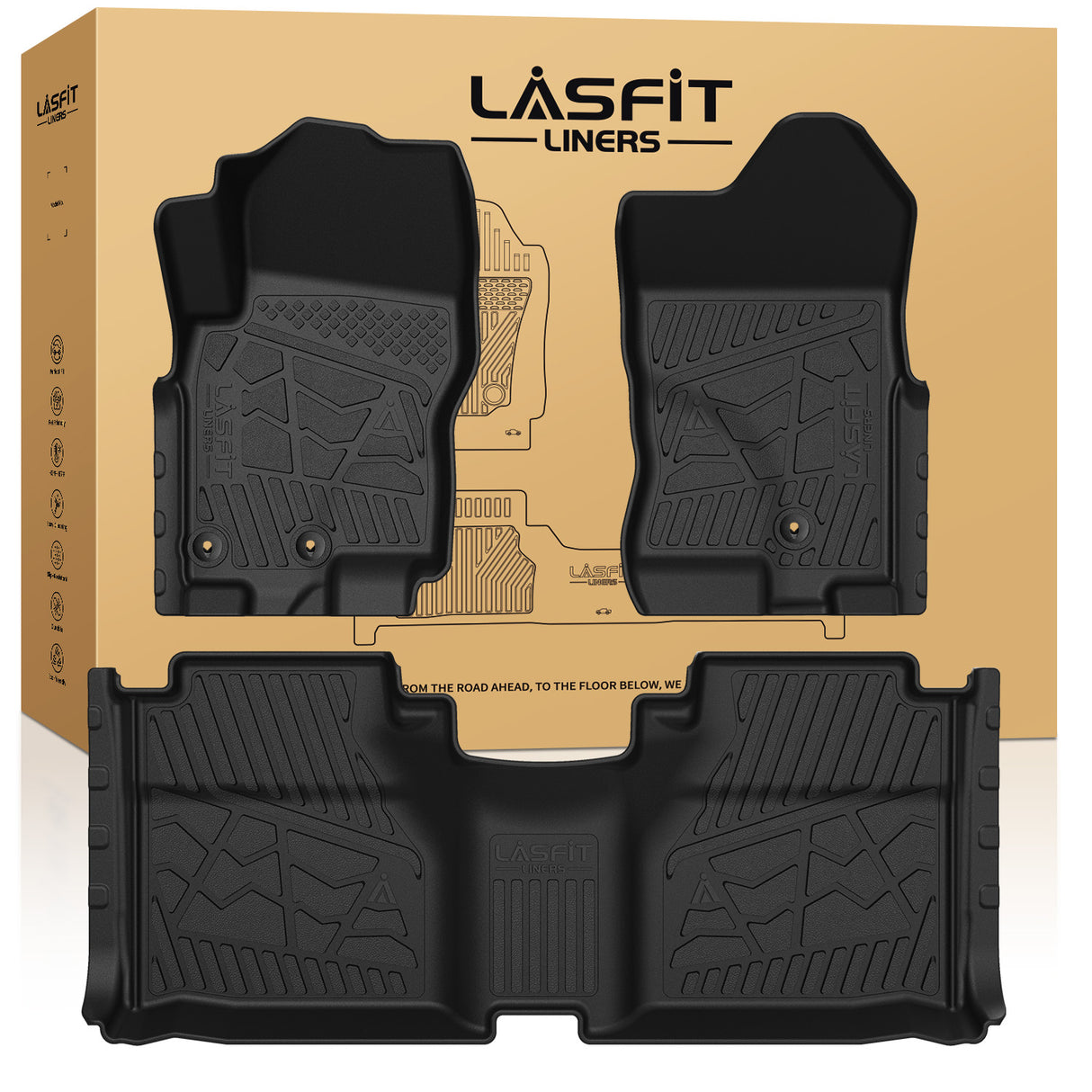 Fit for 2009-2021 Nissan Frontier Floor Mats, Fit Crew Cab Only
