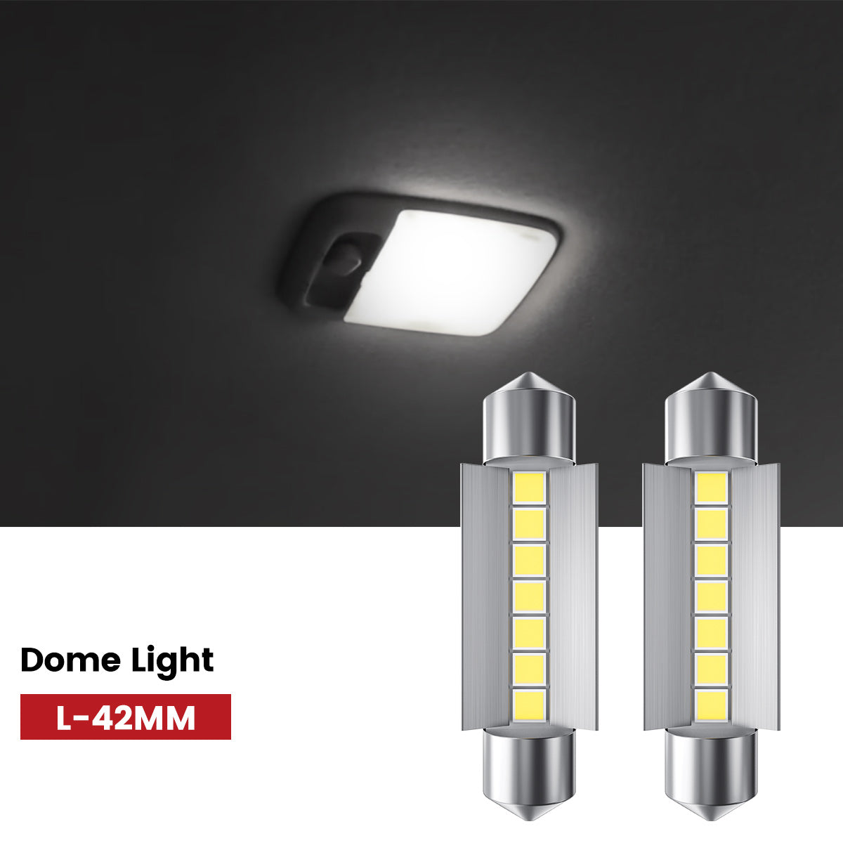 Lasfit 42MM led dome light fit for 2010-2012 Hyundai Santa Fe