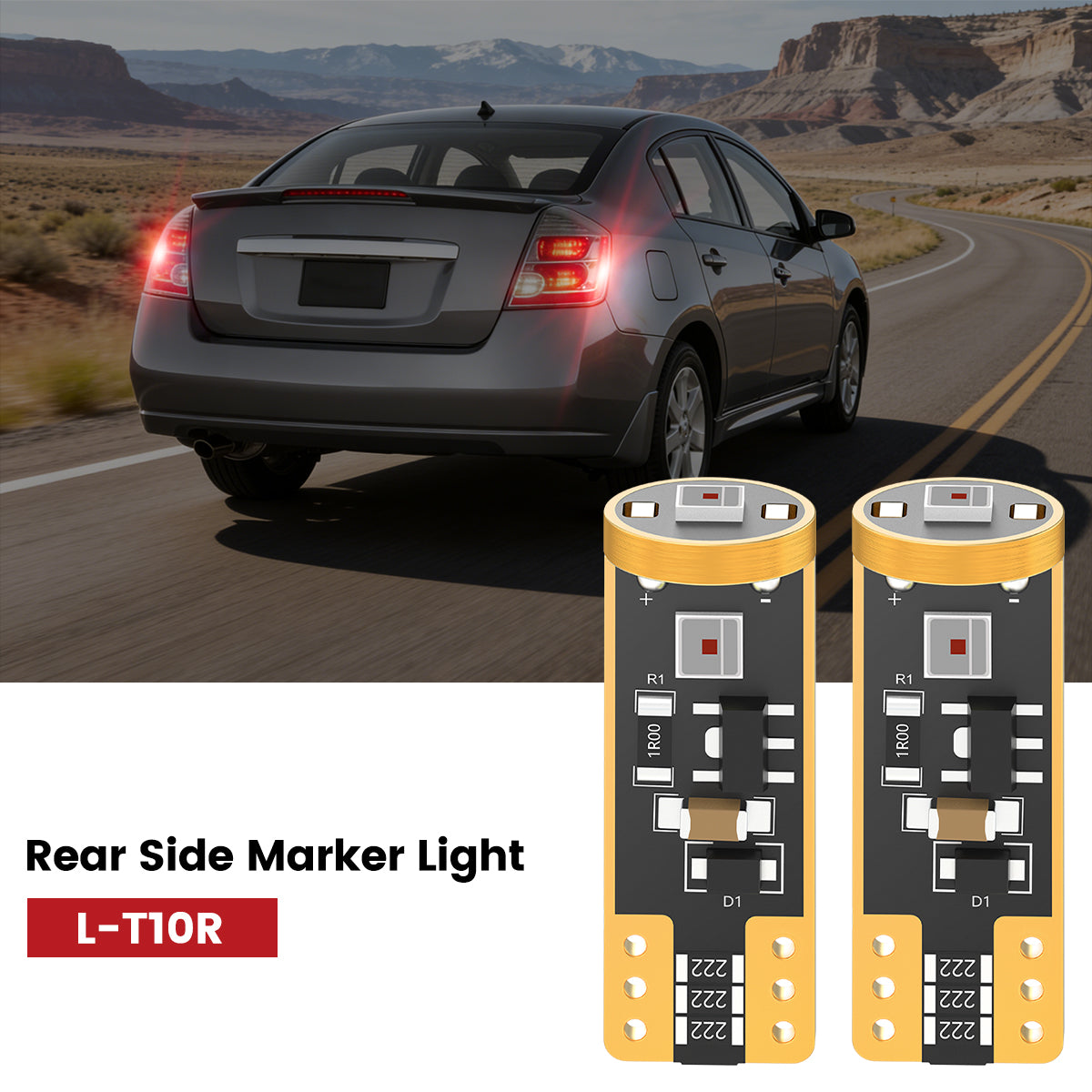 Lasfit 168 led rear side marker light fit for 2010-2012 Nissan Sentra 