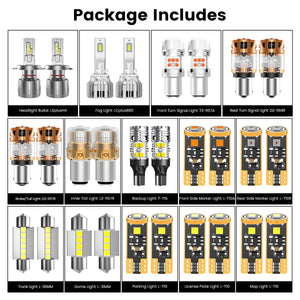 Lasfit combo package led bulbs for 2010-2013 Hyundai Tucson w/ fog lights