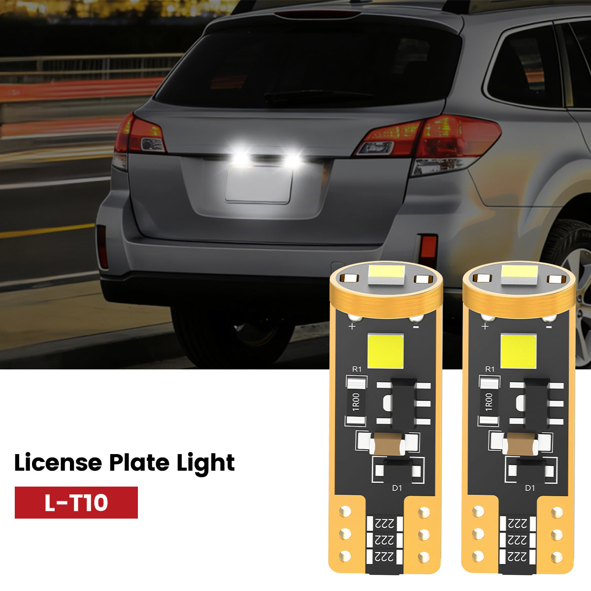 Lasfit 168 led license plate light fit for 2010-2014 Subaru Outback