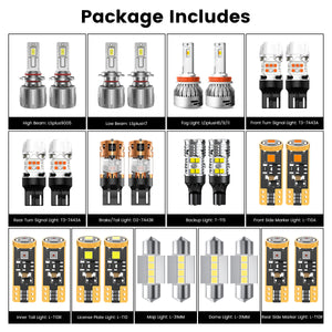 Lasfit combo package led bulbs for 2010-2014 Subaru Outback W/ Fog Lights