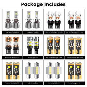 Lasfit combo package led bulbs for 2010-2014 Subaru Outback W/o Fog Lights
