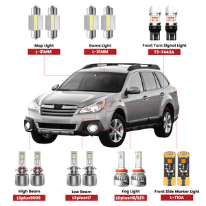 Lasfit led bulbs for 2010-2014 Subaru Outback