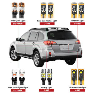 Lasfit led bulbs for 2010-2014 Subaru Outback