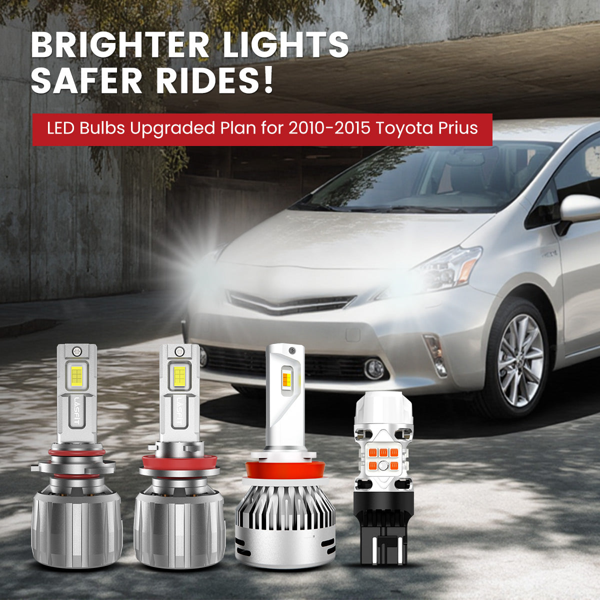 Lasfit LED Bulbs for 2010-2015 Toyota Prius