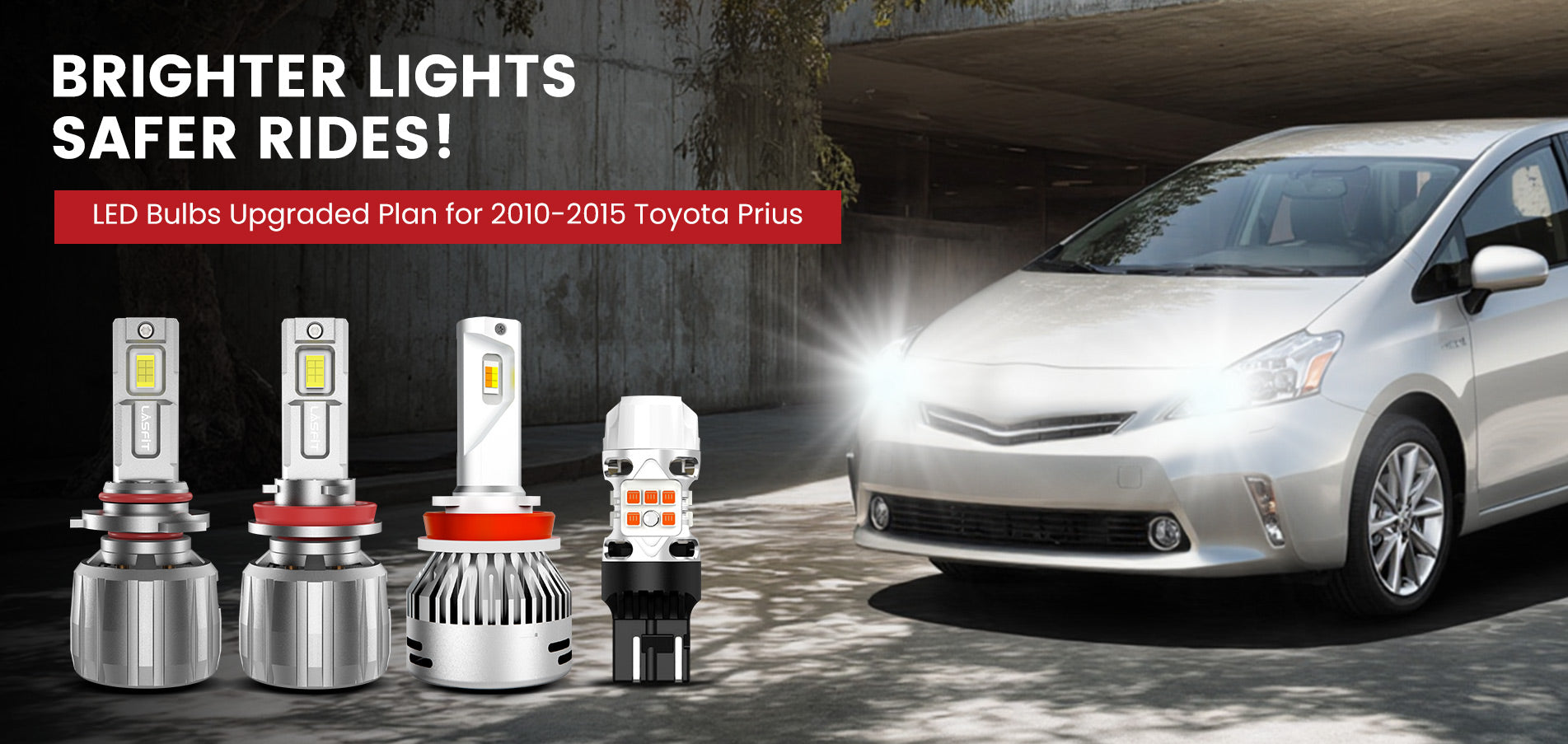 Lasfit LED Bulbs for 2010-2015 Toyota Prius