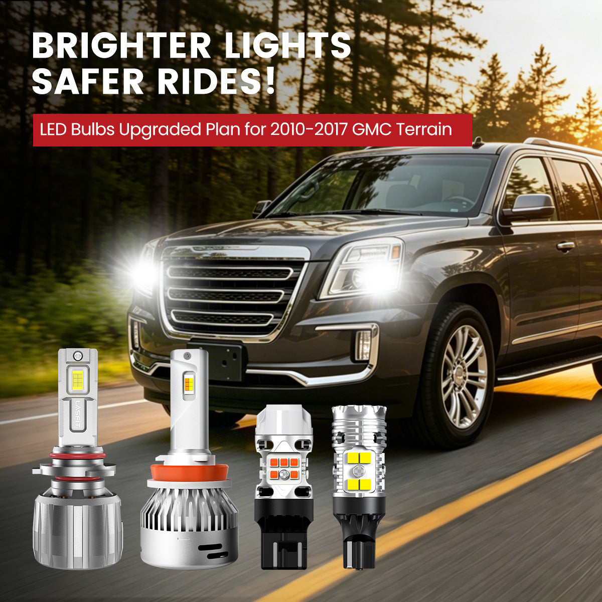 Lasfit LED Bulbs for 2010-2017 GMC Terrain