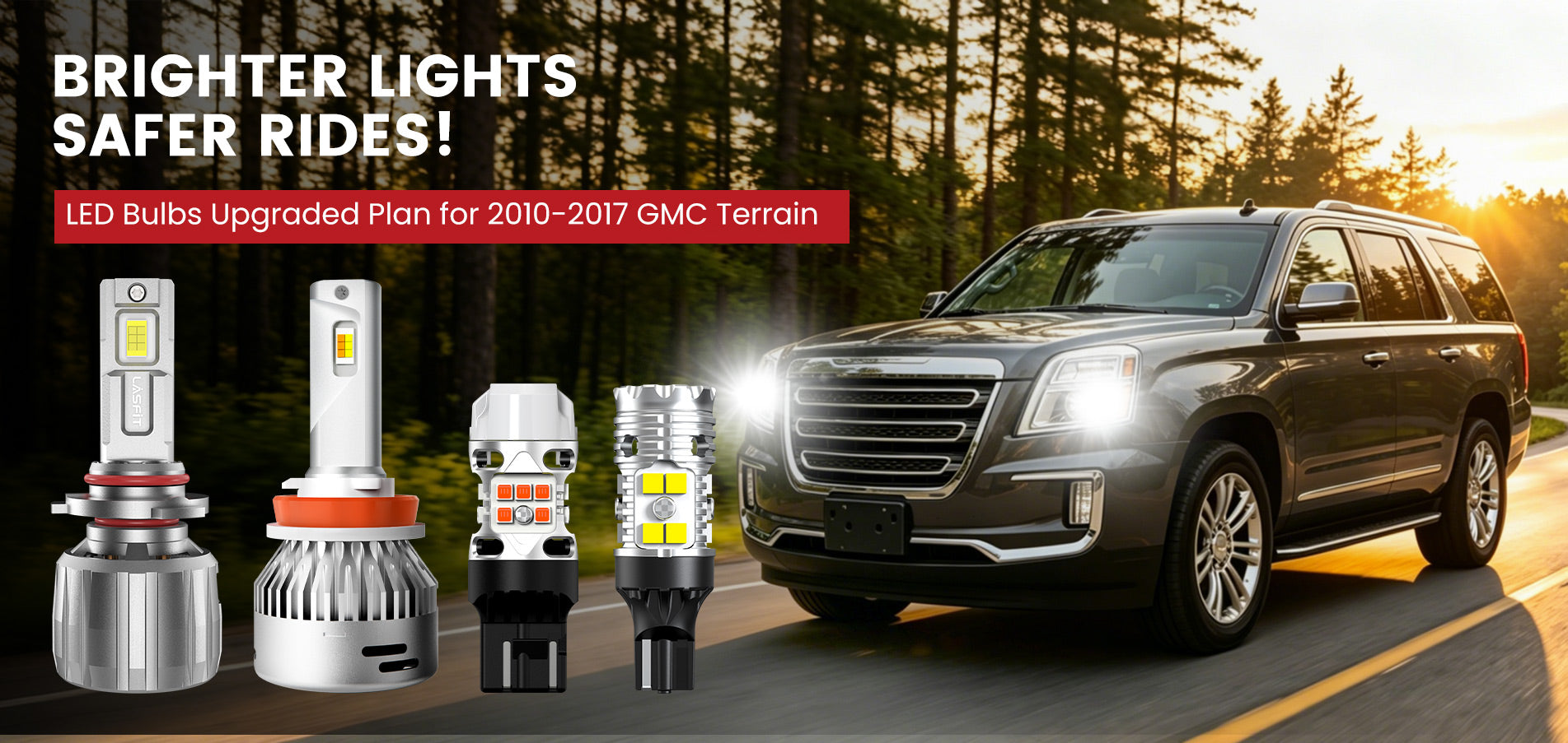 Lasfit LED Bulbs for 2010-2017 GMC Terrain