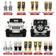 Lasfit led bulbs for 2010-2017 Jeep Wrangler  