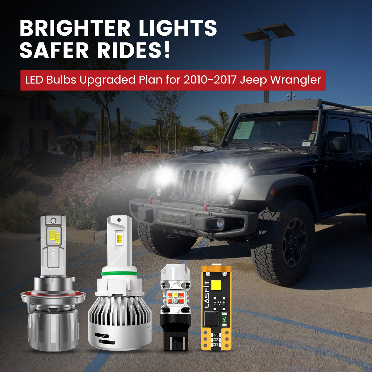 Lasfit LED Bulbs for 2010-2017 Jeep Wrangler