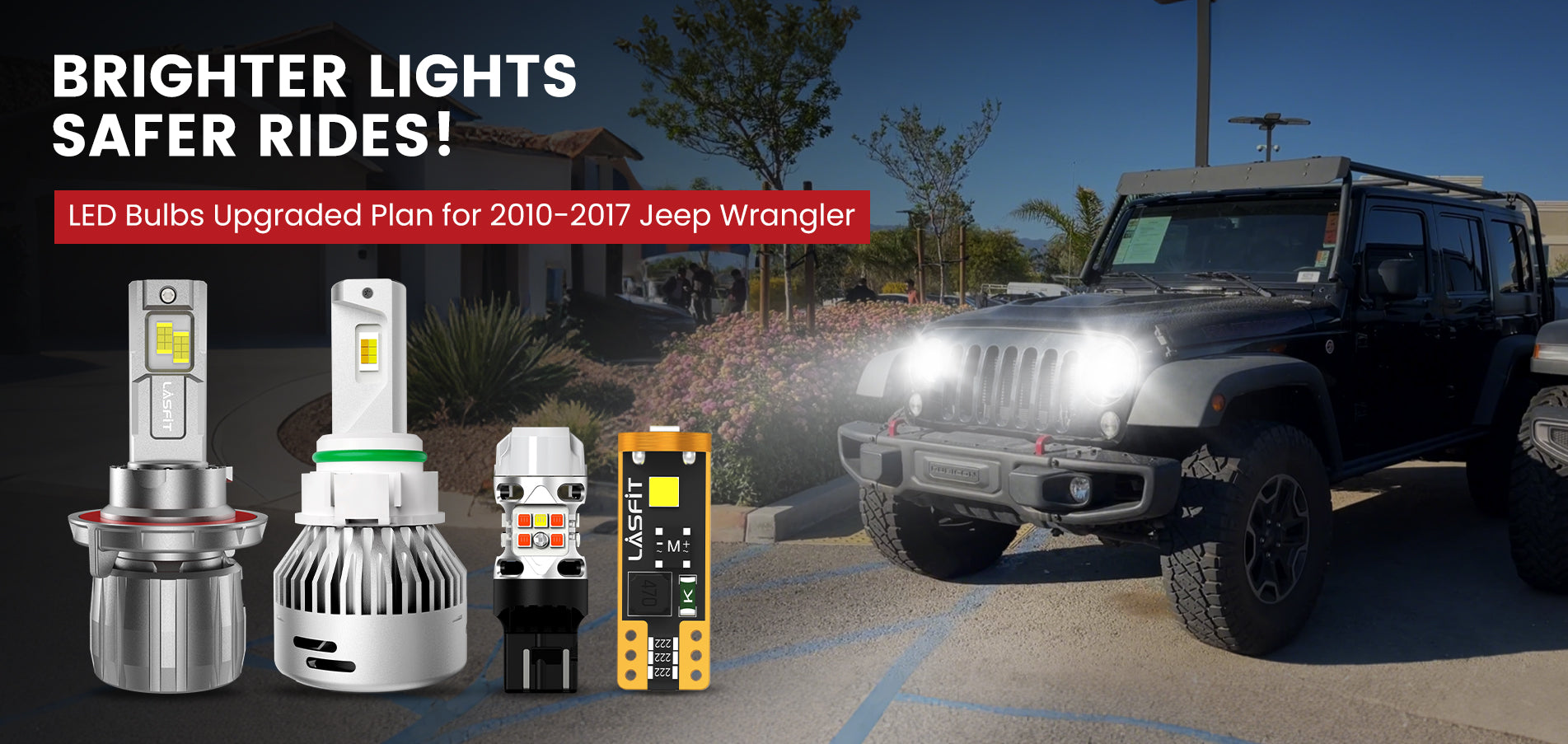 Lasfit LED Bulbs for 2010-2017 Jeep Wrangler