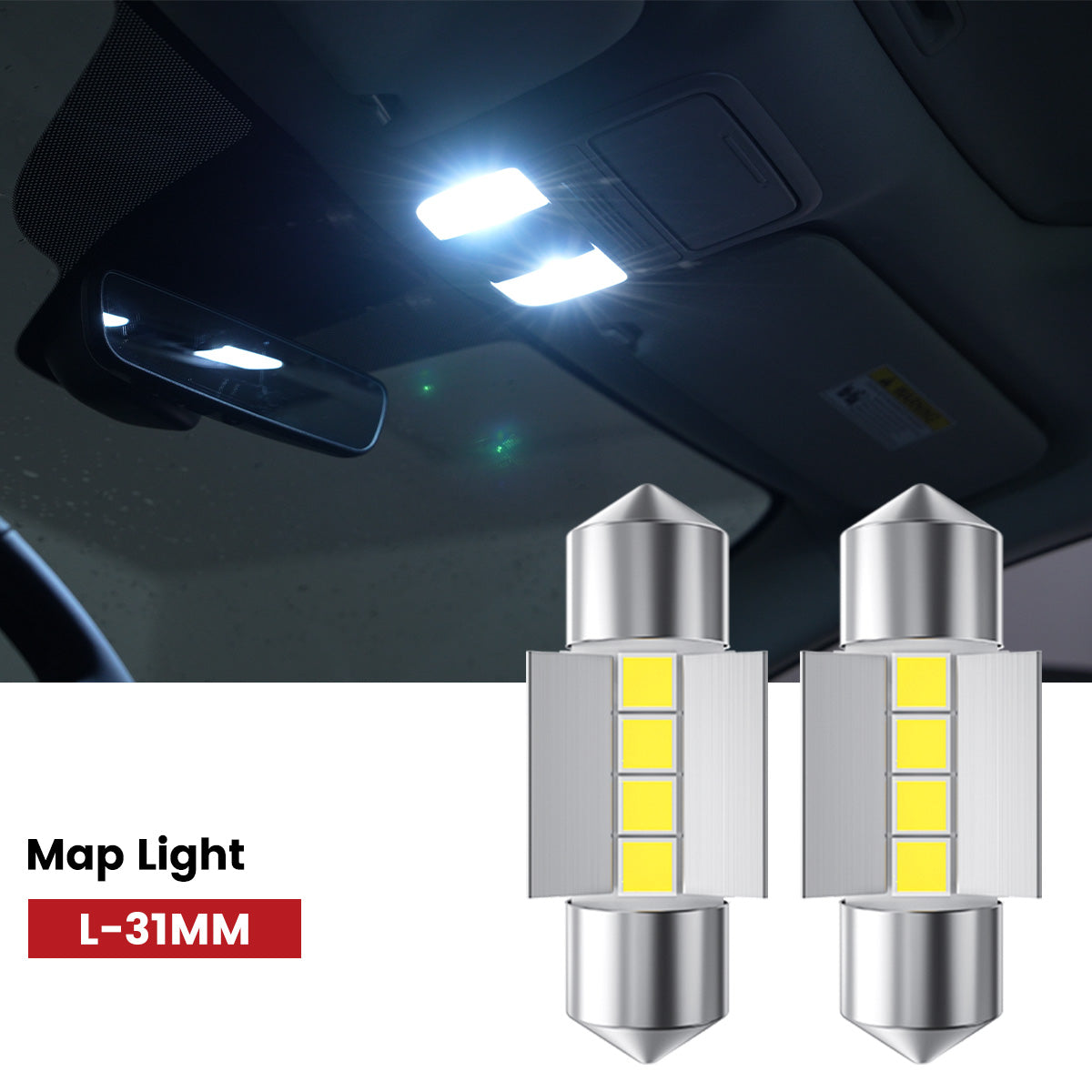 Lasfit 31MM led map lights fit for 2011-2013 Honda Odyssey