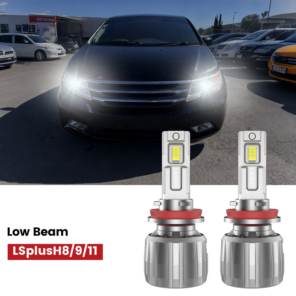Lasfit H11 led low beam bulbs fit for 2011-2013 Honda Odyssey