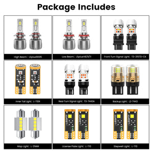 Lasfit combo package led bulbs for 2011-2013 Honda Odyssey LX/EX/EX-L