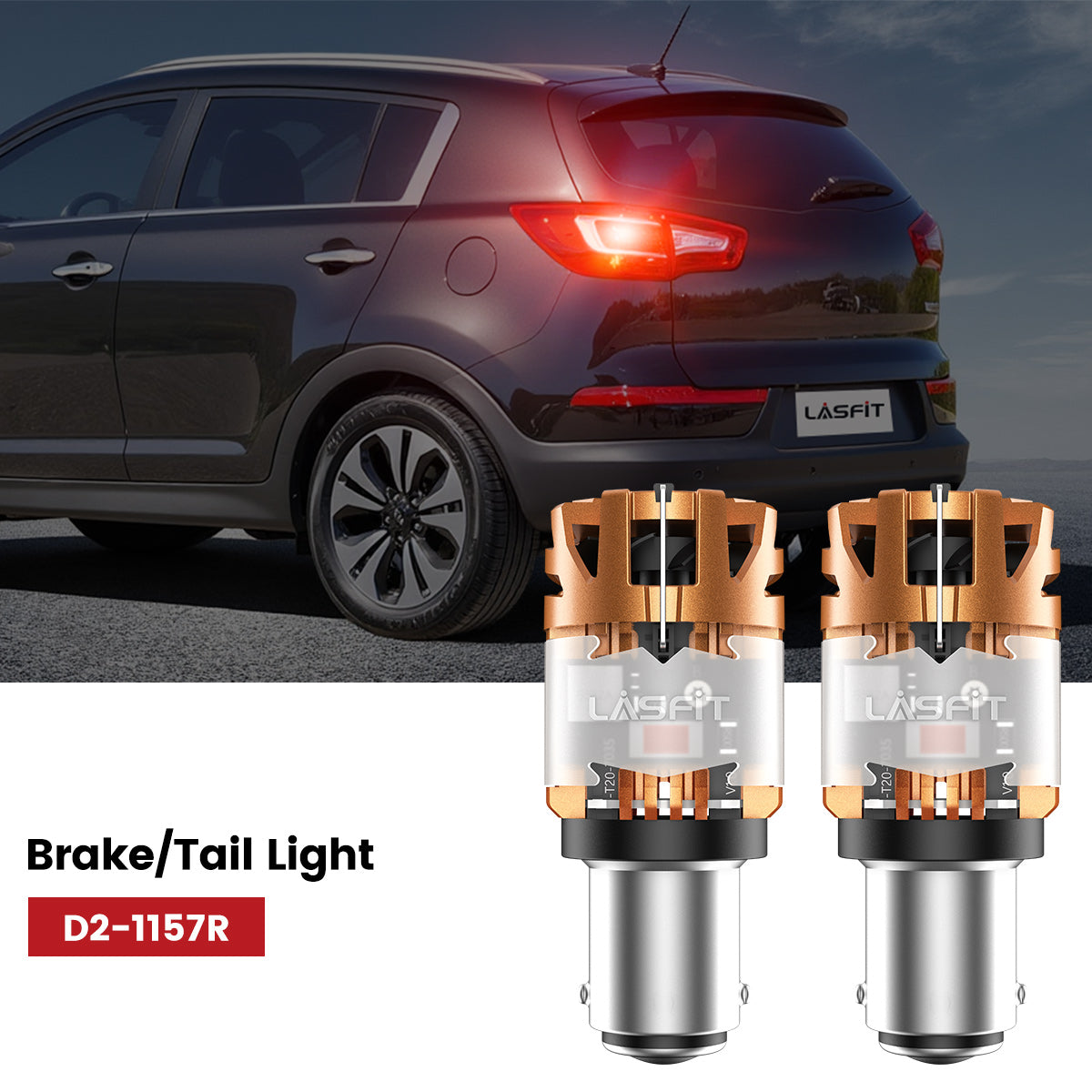 Lasfit 1157 led brake/tail lights fit for 2011-2013 Kia Sportage