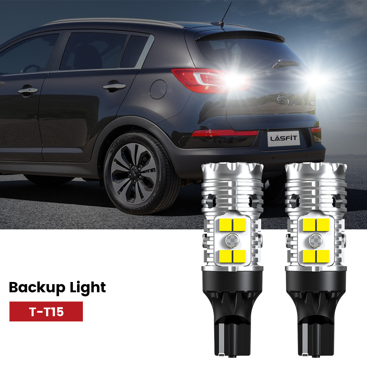 Lasfit 912 led backup lights fit for 2011-2013 Kia Sportage