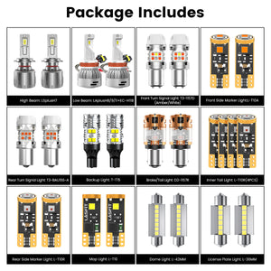 Lasfit combo package led bulbs for 2011-2013 Kia Sportage Basic/LX