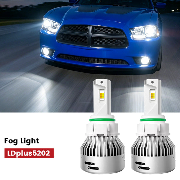 2010 dodge charger fog light bulb Lasfit LED Headlight Bulbs Conversion Kit H11 Low Beam 6000K 9000LM LSplus 2pcs are vuse vapes good H16/5202/PS24W/2504 LED Quantity(each bulb) Adjust MyFlavor 40K Puffs Color:Purple
