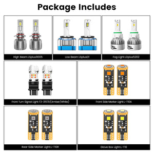 Lasfit combo package led bulbs for 2011-2014 Dodge Charger With HID Headlights
