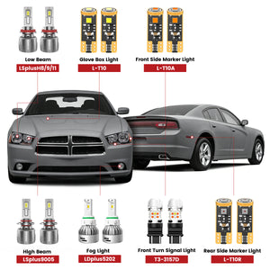 Lasfit led bulbs for 2011-2014 Dodge Charger