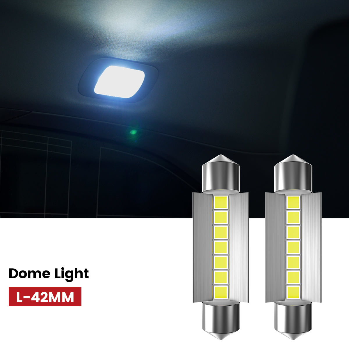 Lasfit 42MM led dome light for 2011-2014 Ford Edge