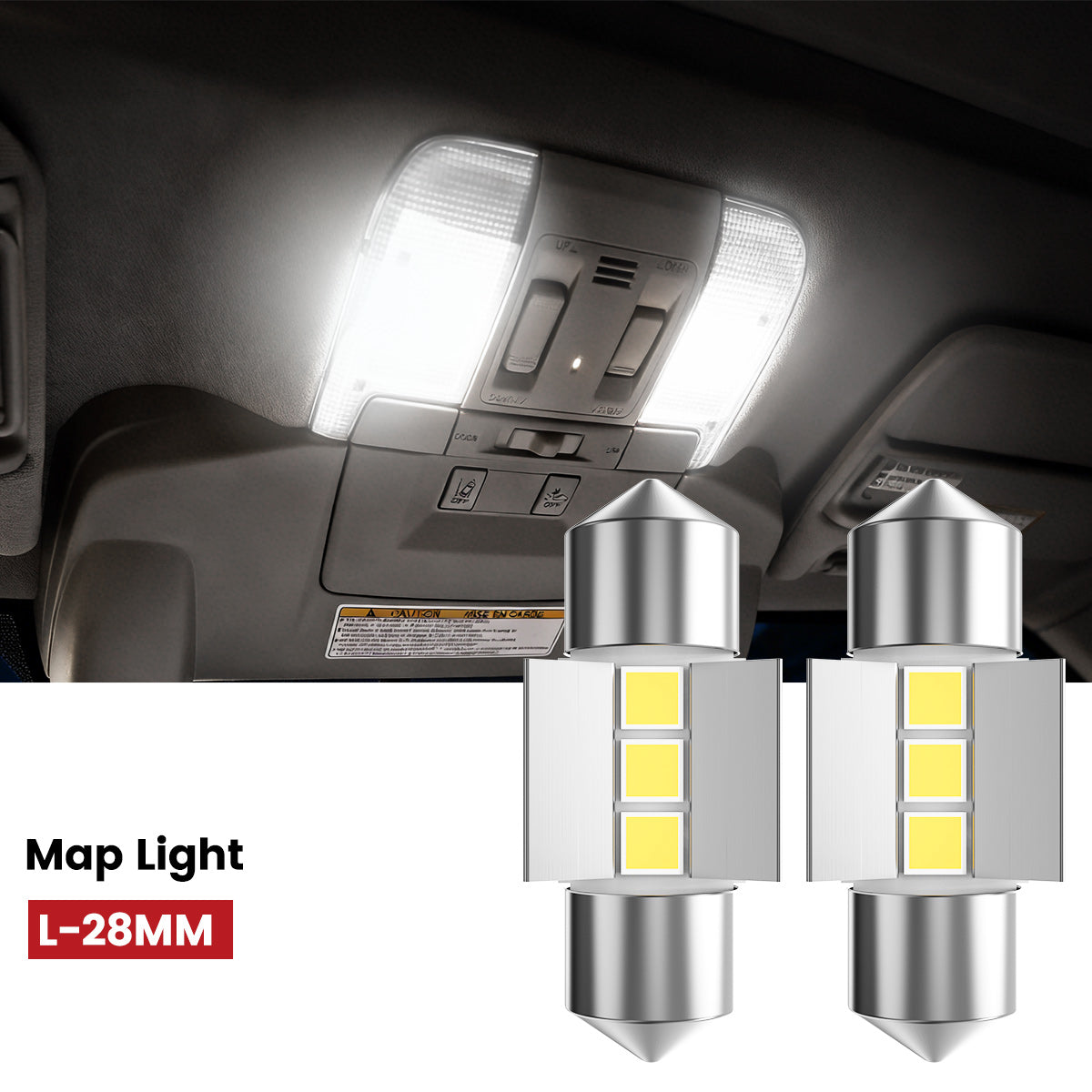 Fit for 2011-2014 Hyundai Sonata The Brightest LED Bulbs Upgrade