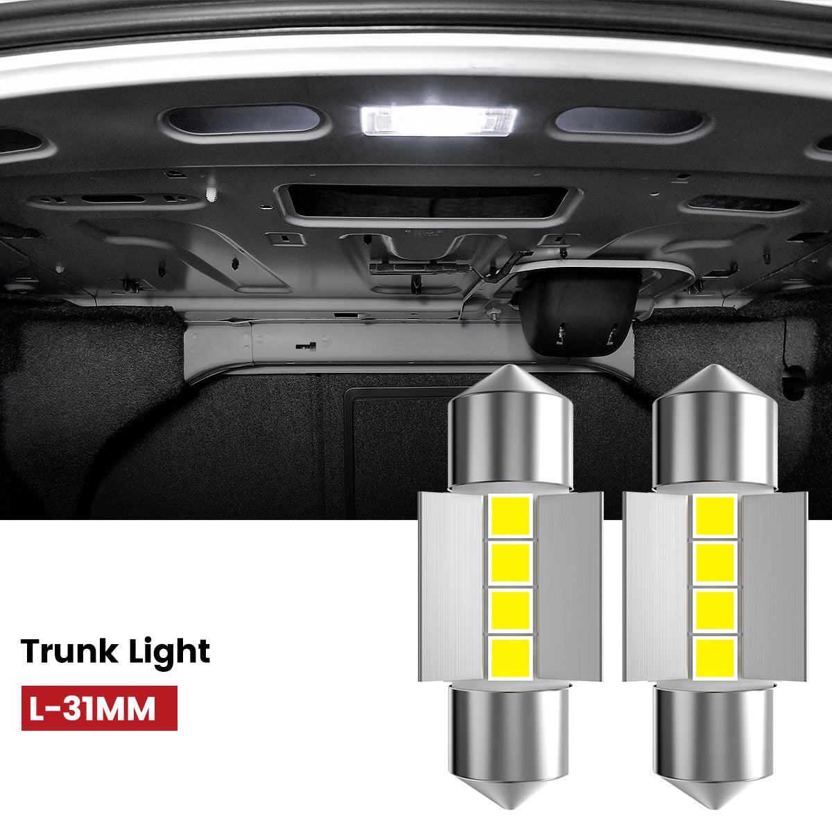 Lasfit 31MM led trunk light fit for 2011-2014 Hyundai Sonata 