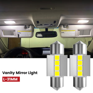 Lasfit 31MM led vanity mirror light fit for 2011-2014 Hyundai Sonata 