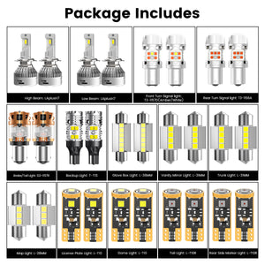Lasfit combo package led bulbs for 2011-2014 Hyundai Sonata GLS