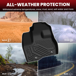 2011-2014 Ford Explorer Floor Mats & Seatback & Cargo Mats, All Weather Protection
