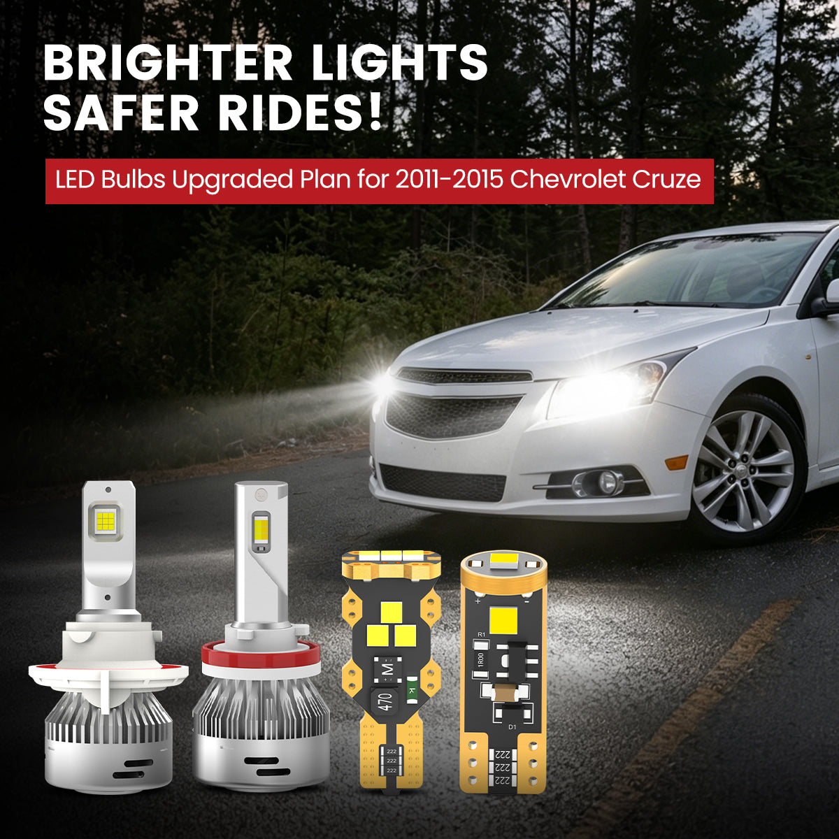 Lasfit LED Bulbs for 2011-2015 Chevrolet Cruze
