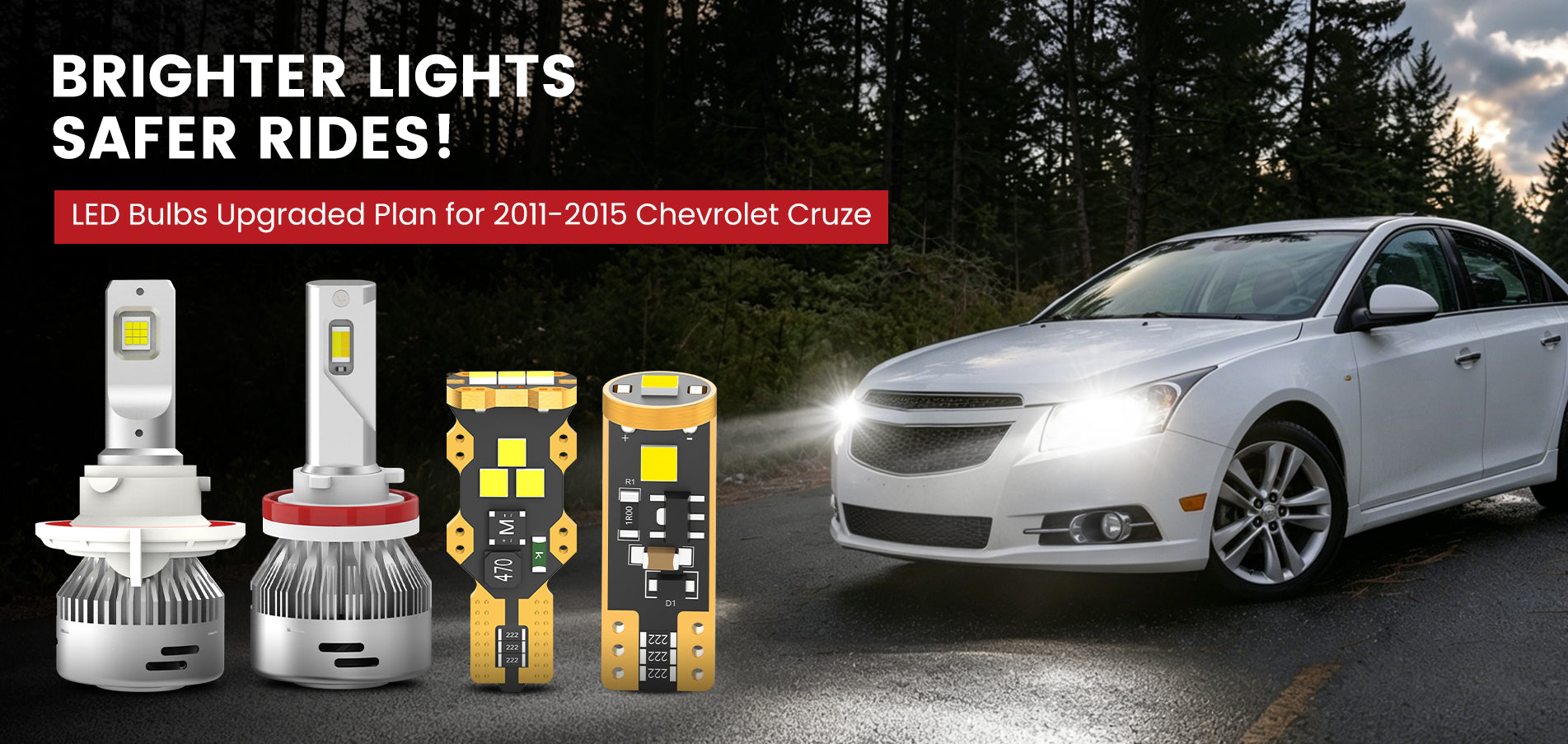 Lasfit LED Bulbs for 2011-2015 Chevrolet Cruze