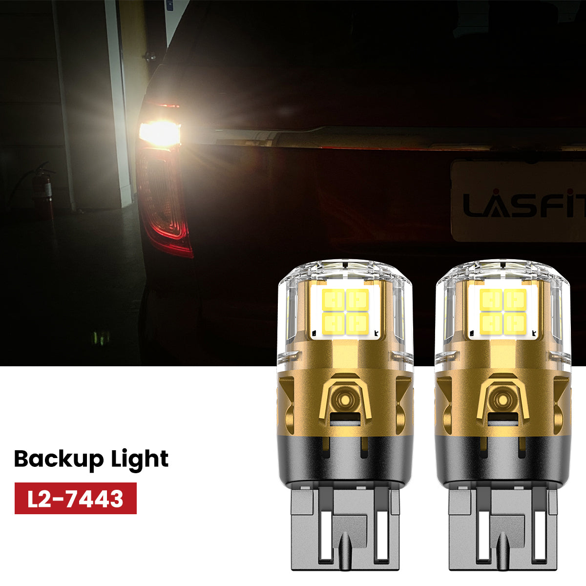 Lasfit 7443 led backup light for 2011-2015 Ford Explorer