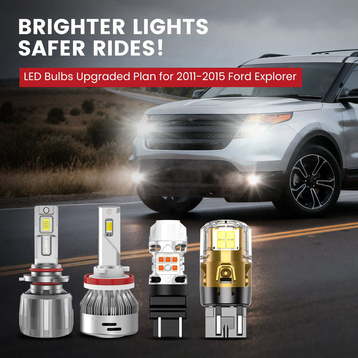Lasfit LED Bulbs for 2011-2015 Ford Explorer