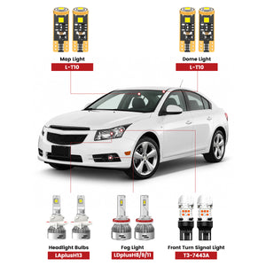 Lasfit front led bulbs for 2011-2015 chevy cruze  