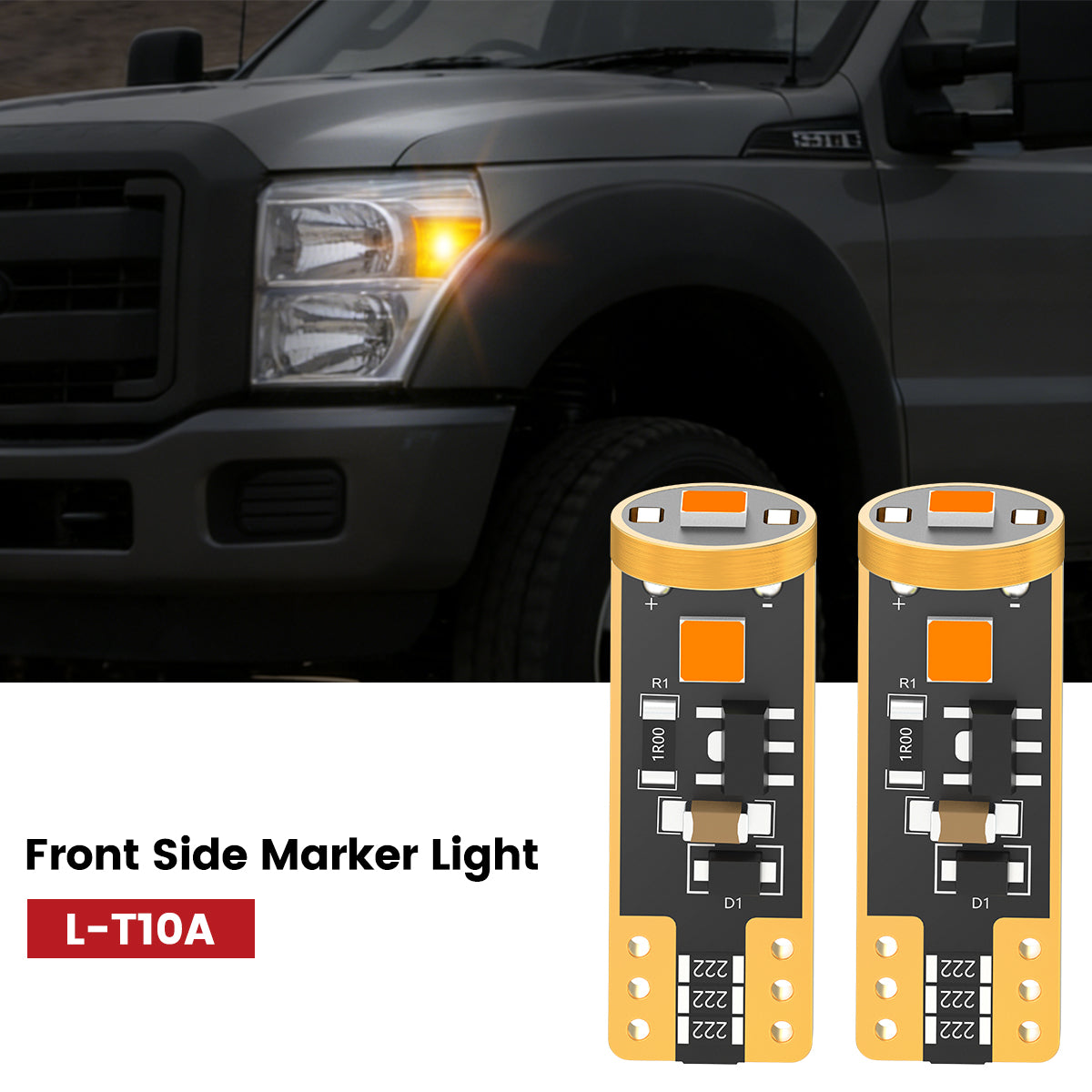 Lasfit 168 led front side marker lights fit for 2011-2016 Ford Chassis Cab F-350/450/550 