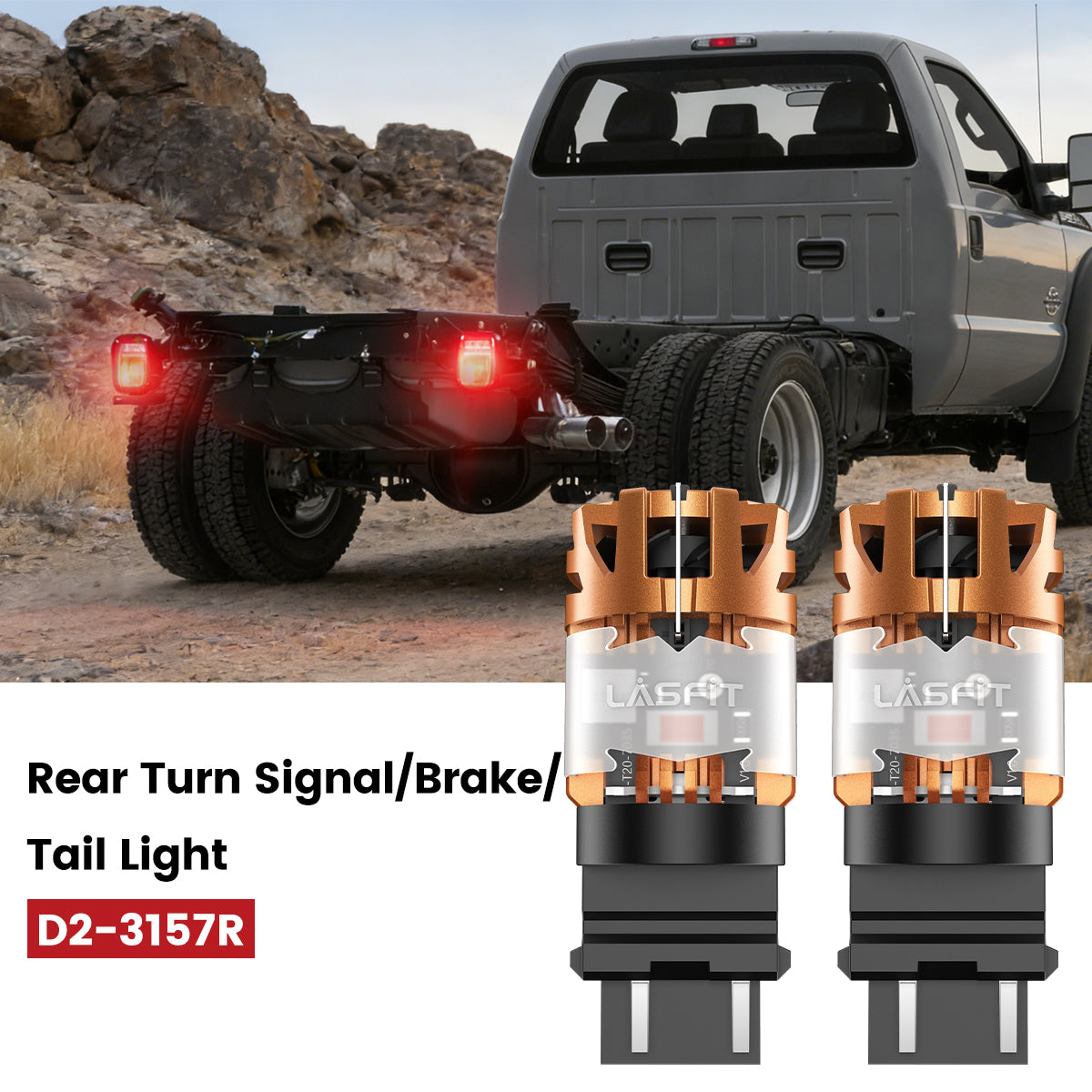Lasfit 3157 led rear turn signal/brake/tail lights fit for 2011-2016 Ford Chassis Cab F-350/450/550 