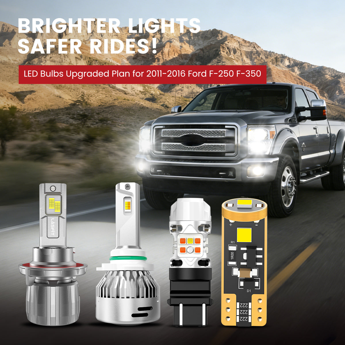 Lasfit LED Bulbs for 2011-2016 Ford F-250 F-350