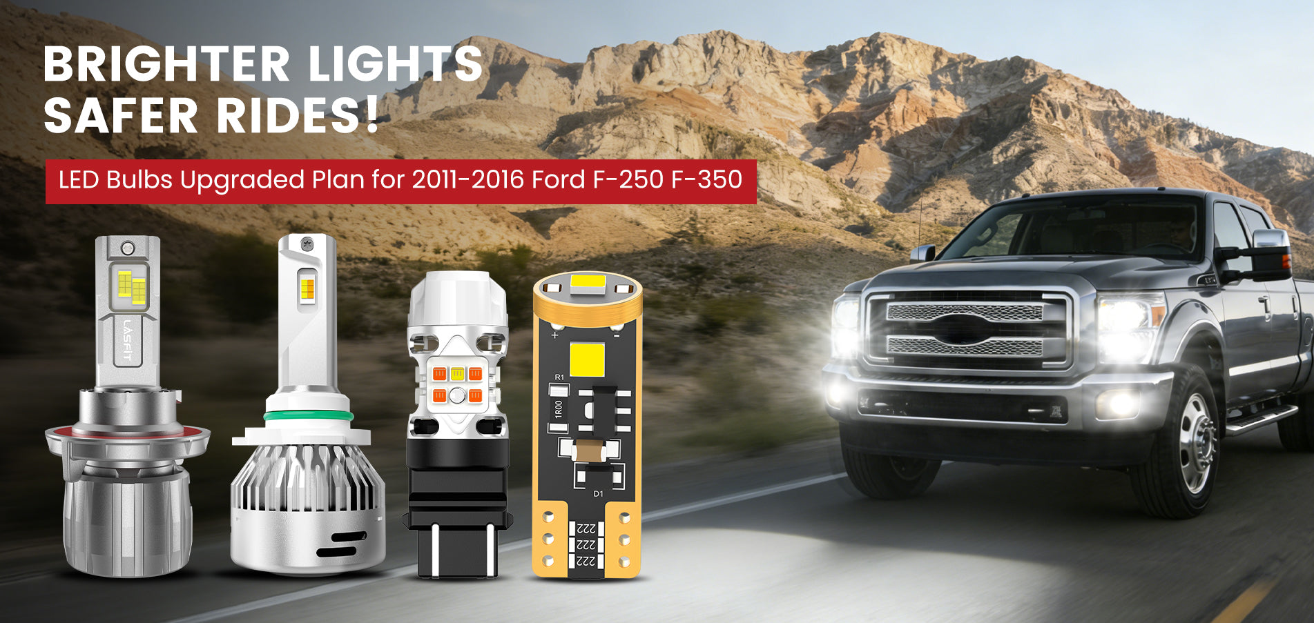 Lasfit LED Bulbs for 2011-2016 Ford F-250 F-350