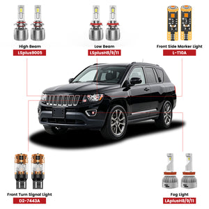 Lasfit led bulbs for 2011-2017 Jeep Compass