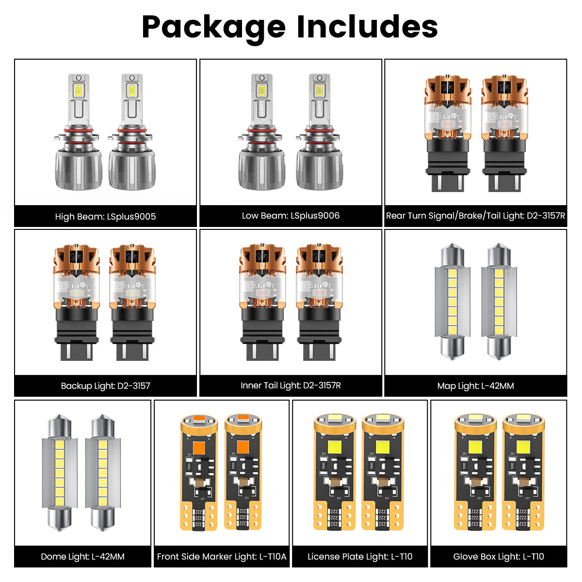 Lasfit combo package led bulbs for 2011-2020 Dodge Journey AVP/SE/CVP