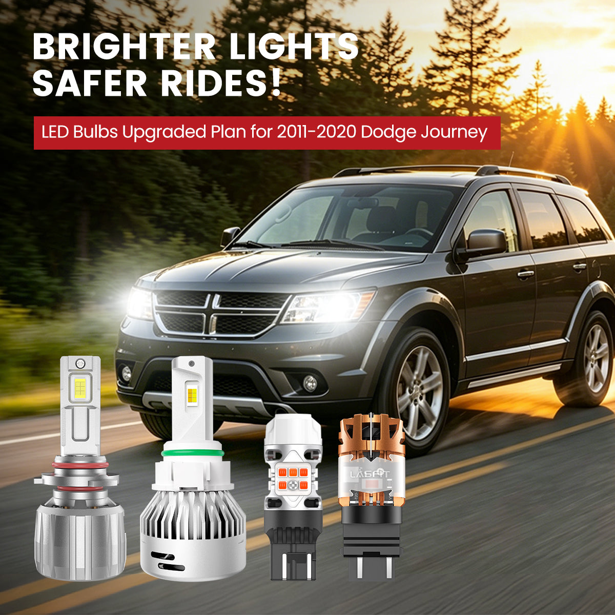 Lasfit LED Bulbs for 2011-2020 Dodge Journey