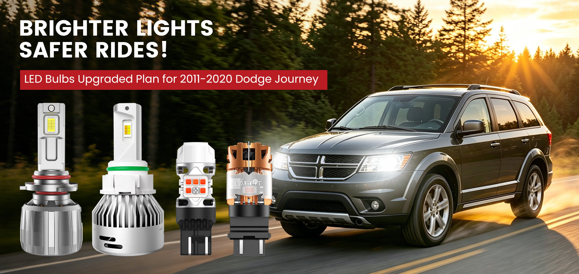 Lasfit LED Bulbs for 2011-2020 Dodge Journey