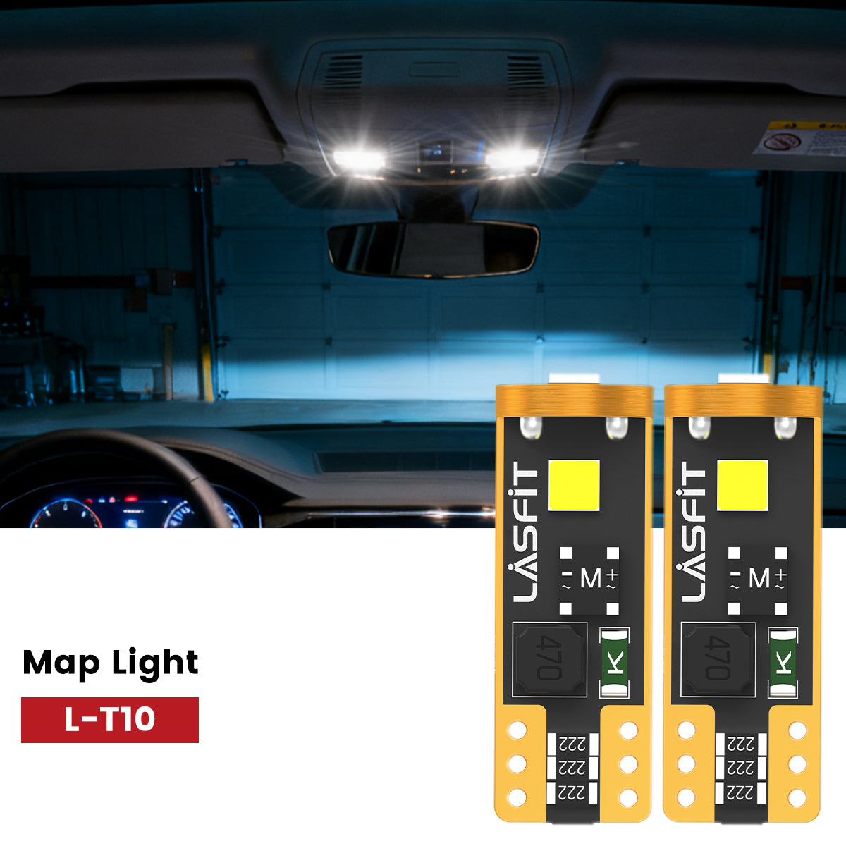 Lasfit 168 led map light fit for 2012-2015 Volkswagen Passat