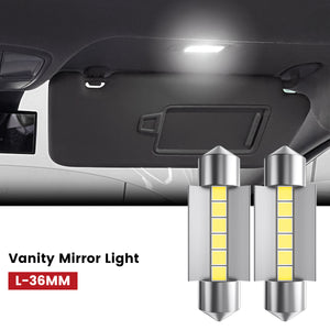 Lasfit 36MM led vanity mirror light fit for 2012-2015 Volkswagen Passat