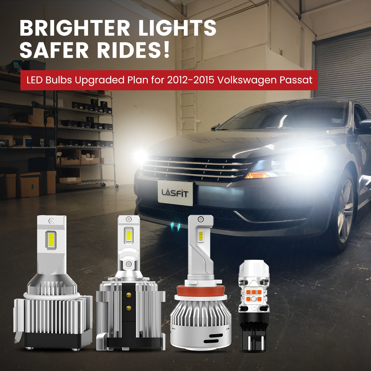 Lasfit LED Bulbs for 2012-2015 Volkswagen Passat