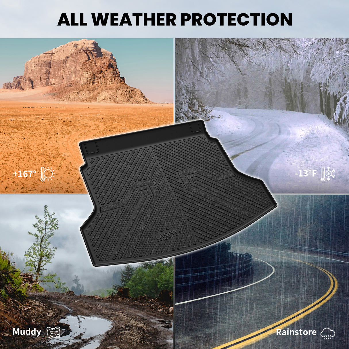 Fit for 2012-2016 Honda CR-V Floor Mats / Cargo Mat, Fit LX/SE/EX ONLY