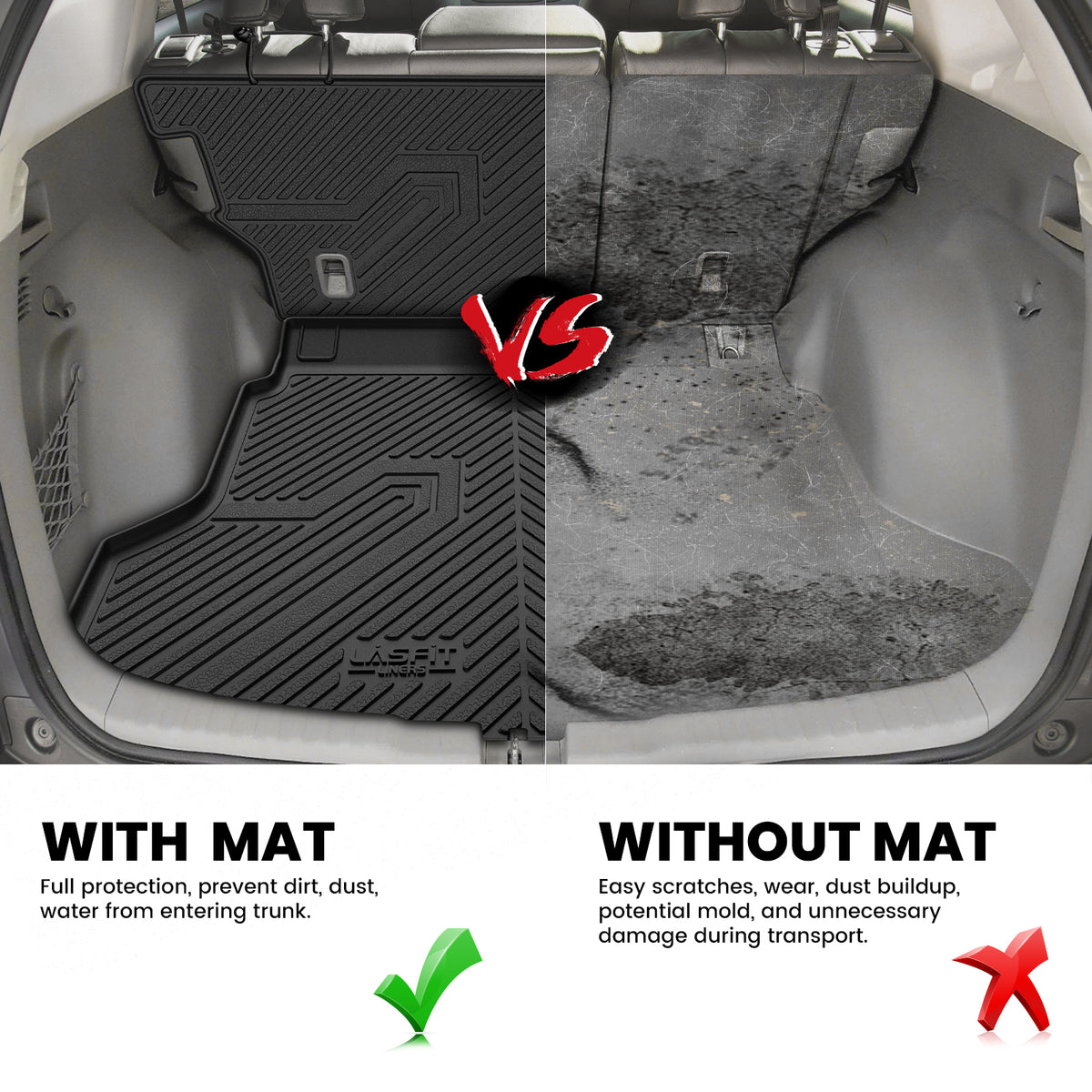2012-2016 Honda CR-V Cargo Mat & Seatback Mat Compare