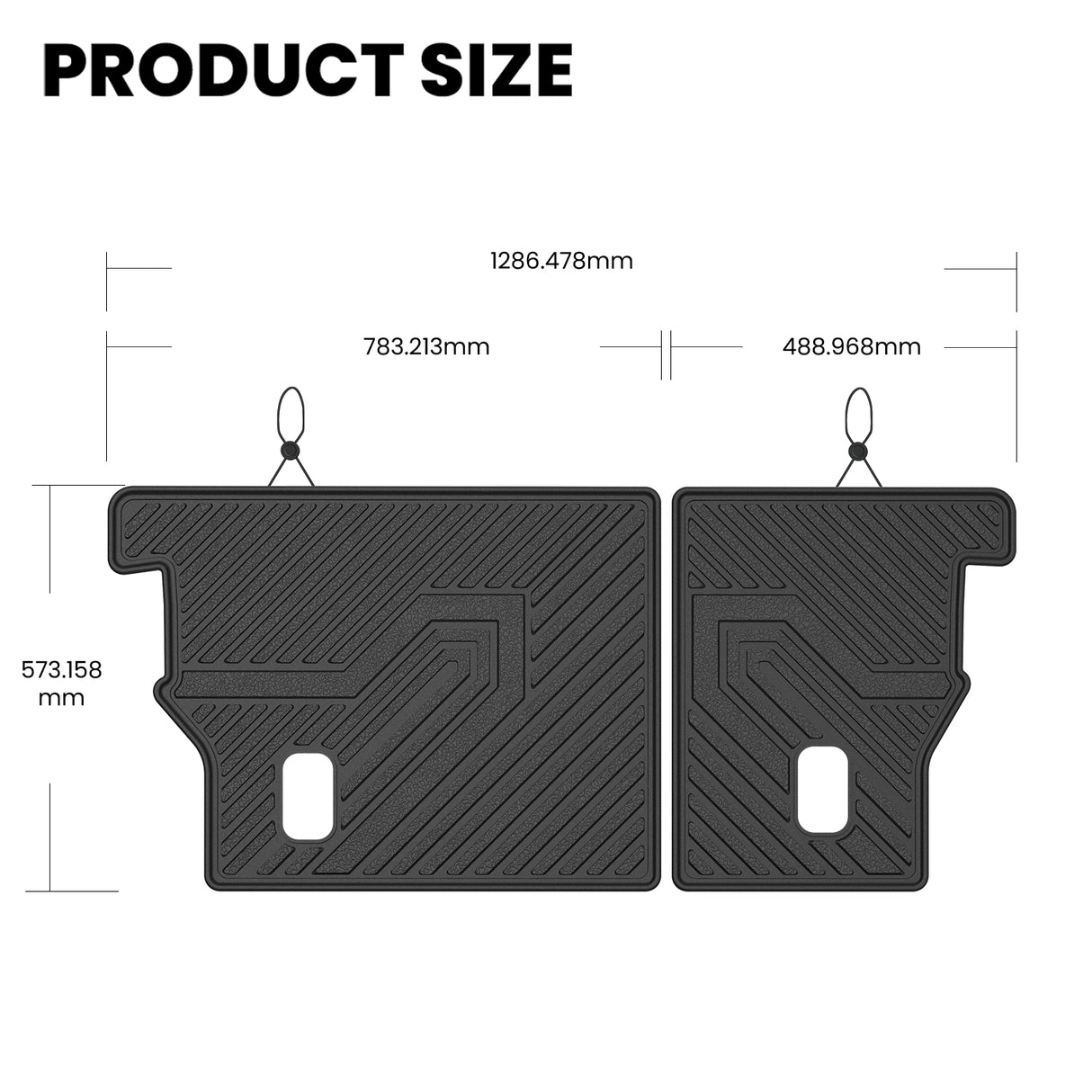 2012-2016 Honda CR-V Seatback Mat  Product Size